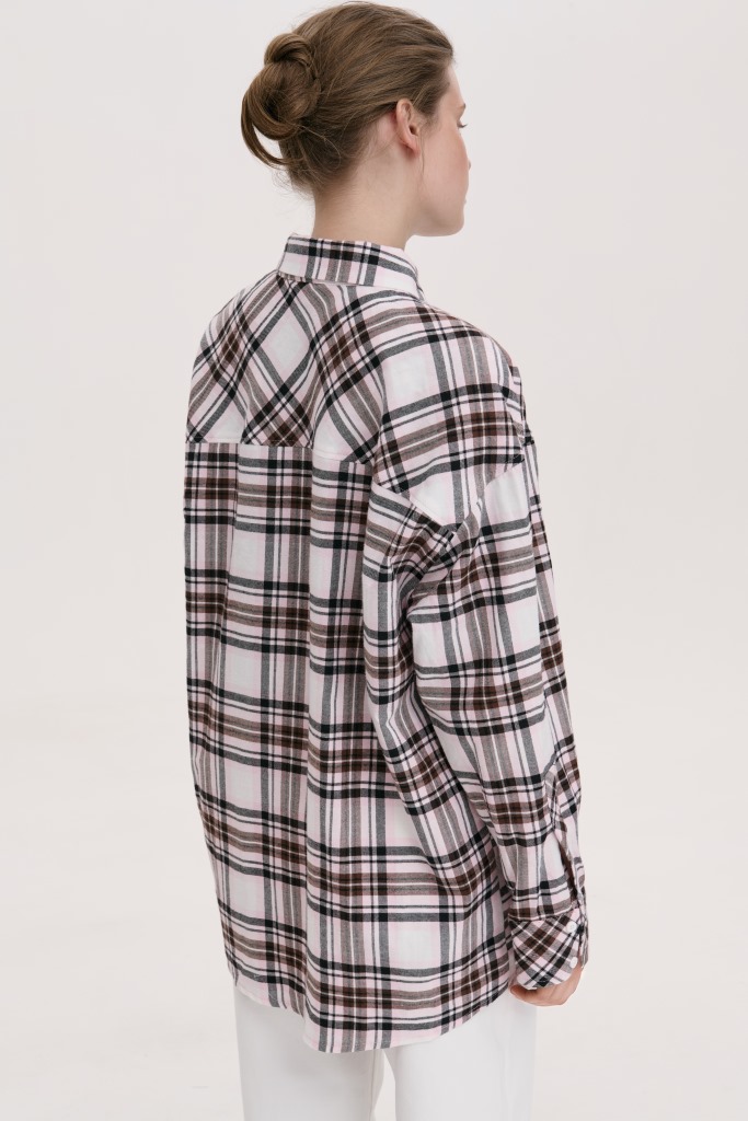 КАРТАТА СОРОЧКА ВІЛЬНОГО СИЛУЕТУ 18-3B зображення 4